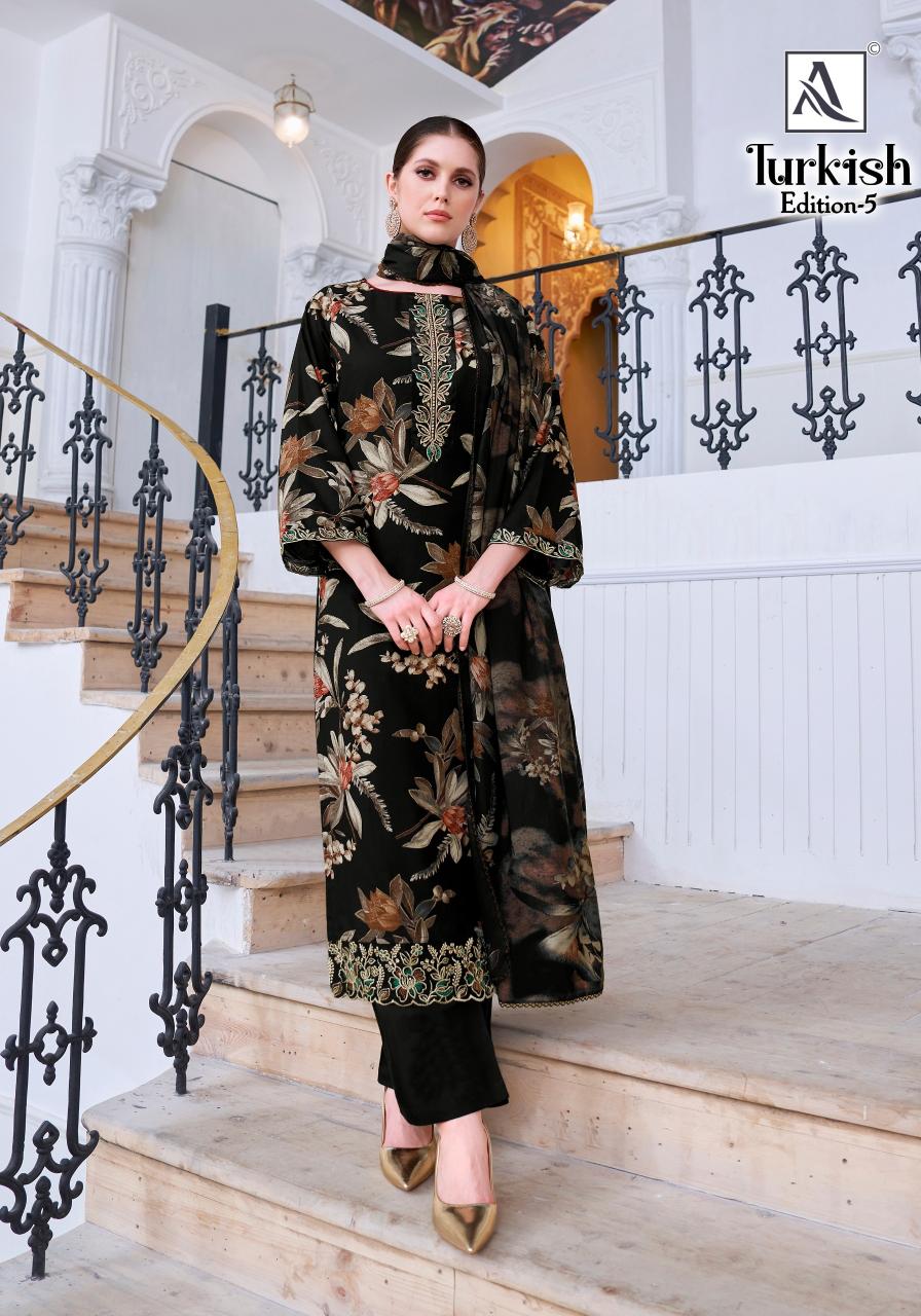 Alok Turkish vol 5 catalog wholesale dress material dealers in chennai