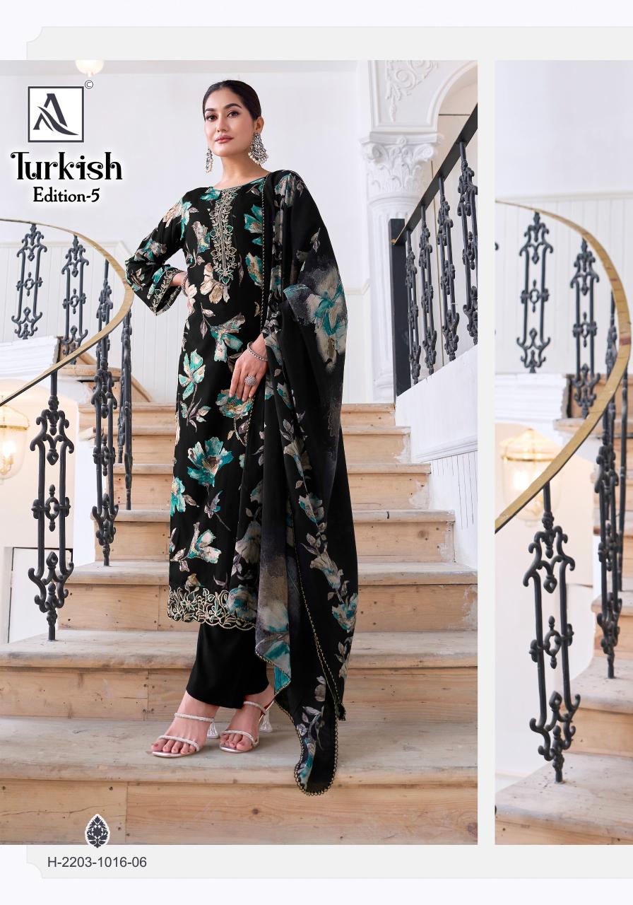Alok Turkish vol 5 catalog wholesale dress material dealers in chennai