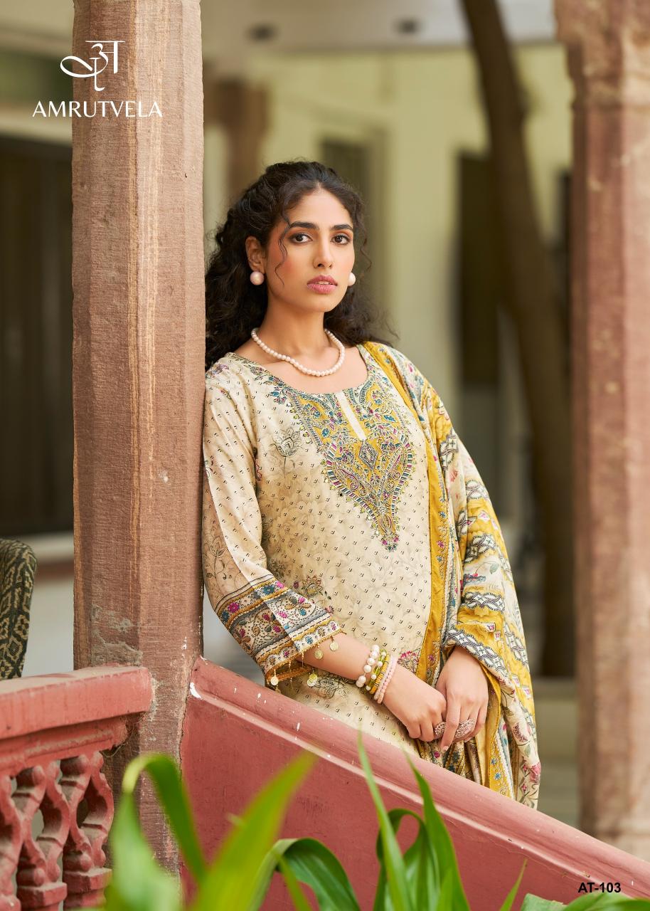 Amrutvela AT103 catalog pakistani suits importer wholesaler delhi