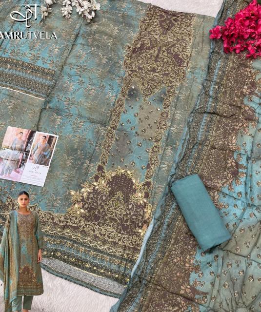 Amrutvela AT116 catalog designer pakistani suits wholesale