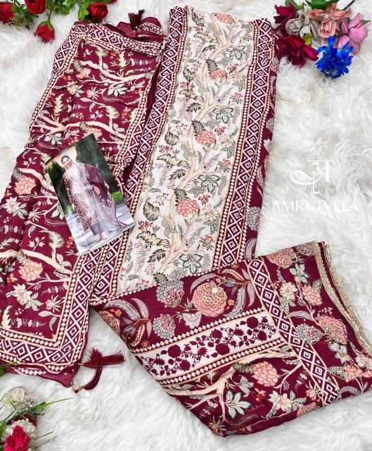 Amrutvela AT136 catalog pakistani suits at wholesale price in delhi