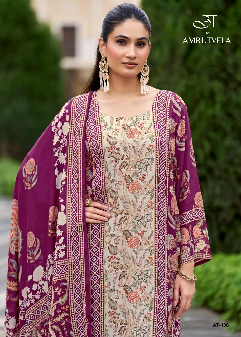 Amrutvela AT136 catalog pakistani suits at wholesale price in delhi