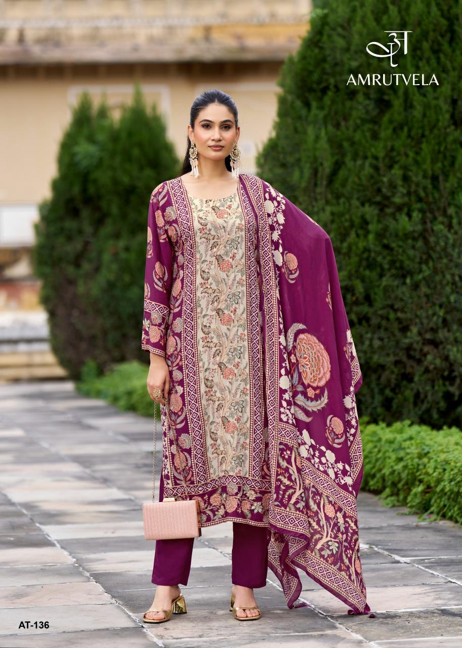 Amrutvela AT136 catalog pakistani suits at wholesale price in delhi