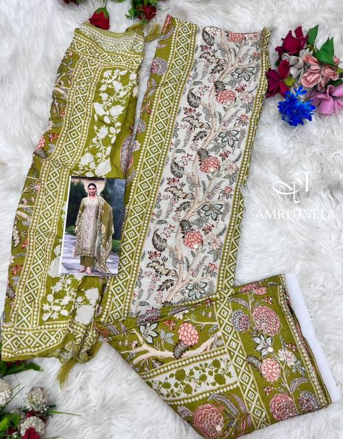 Amrutvela AT136 catalog pakistani suits at wholesale price in delhi