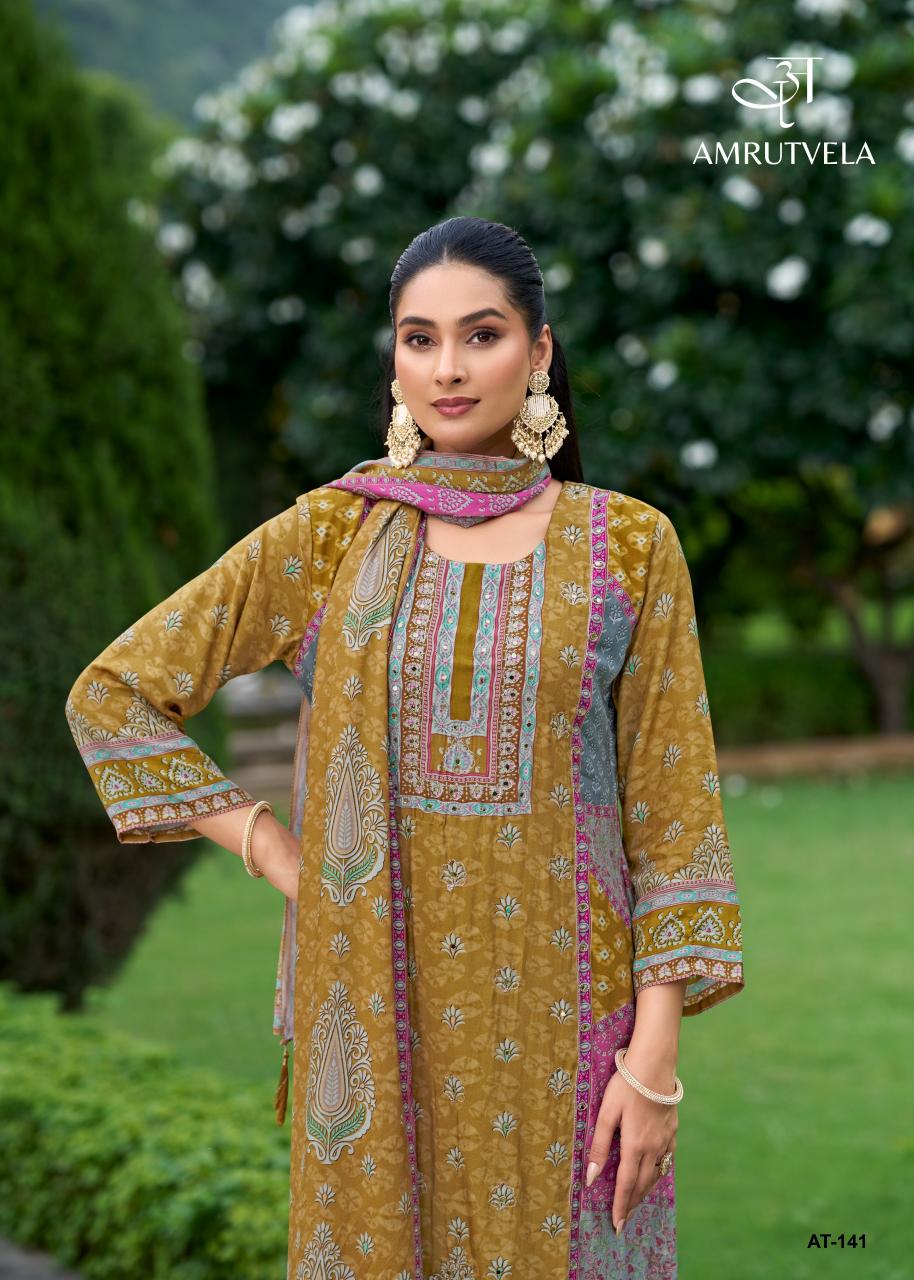 Amrutvela AT141 catalog pakistani suits wholesale dealers in delhi