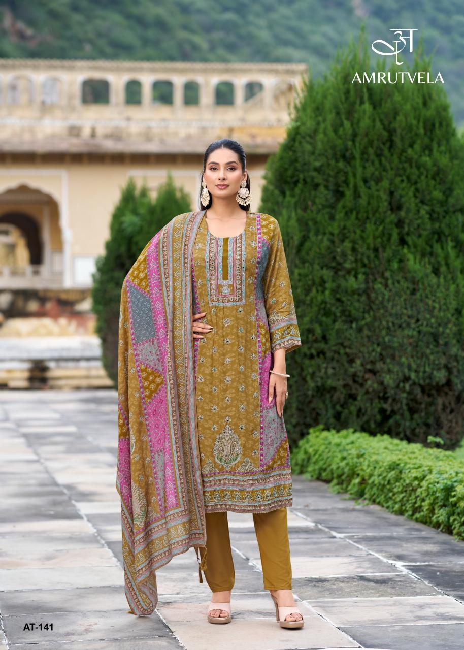 Amrutvela AT141 catalog pakistani suits wholesale dealers in delhi