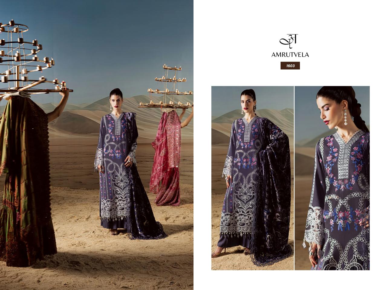 Amrutvela Mahnoor catalog pakistani suits wholesalers in kolkata