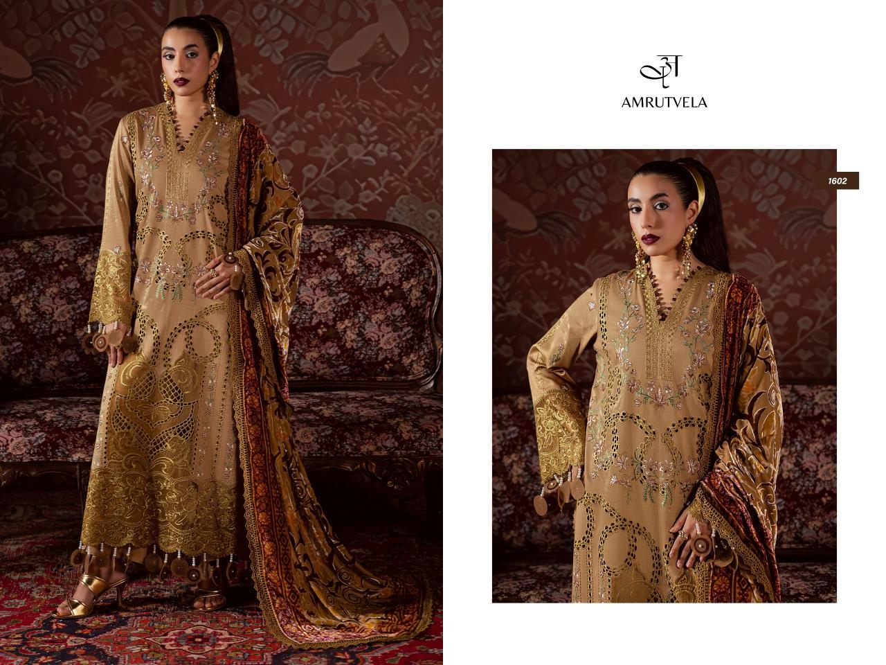 Amrutvela Mahnoor catalog pakistani suits wholesalers in kolkata