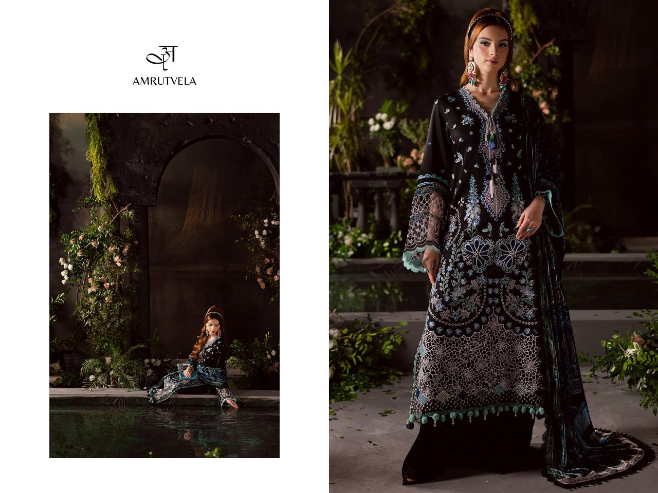 Amrutvela Mahnoor catalog pakistani suits wholesalers in kolkata