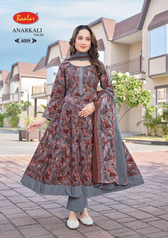 Baalar Anarkali vol-4 – Anarkali Style Kurti Pant With Dupatta - Wholesale Catalog