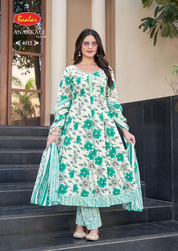 Baalar Anarkali vol-4 – Anarkali Style Kurti Pant With Dupatta - Wholesale Catalog