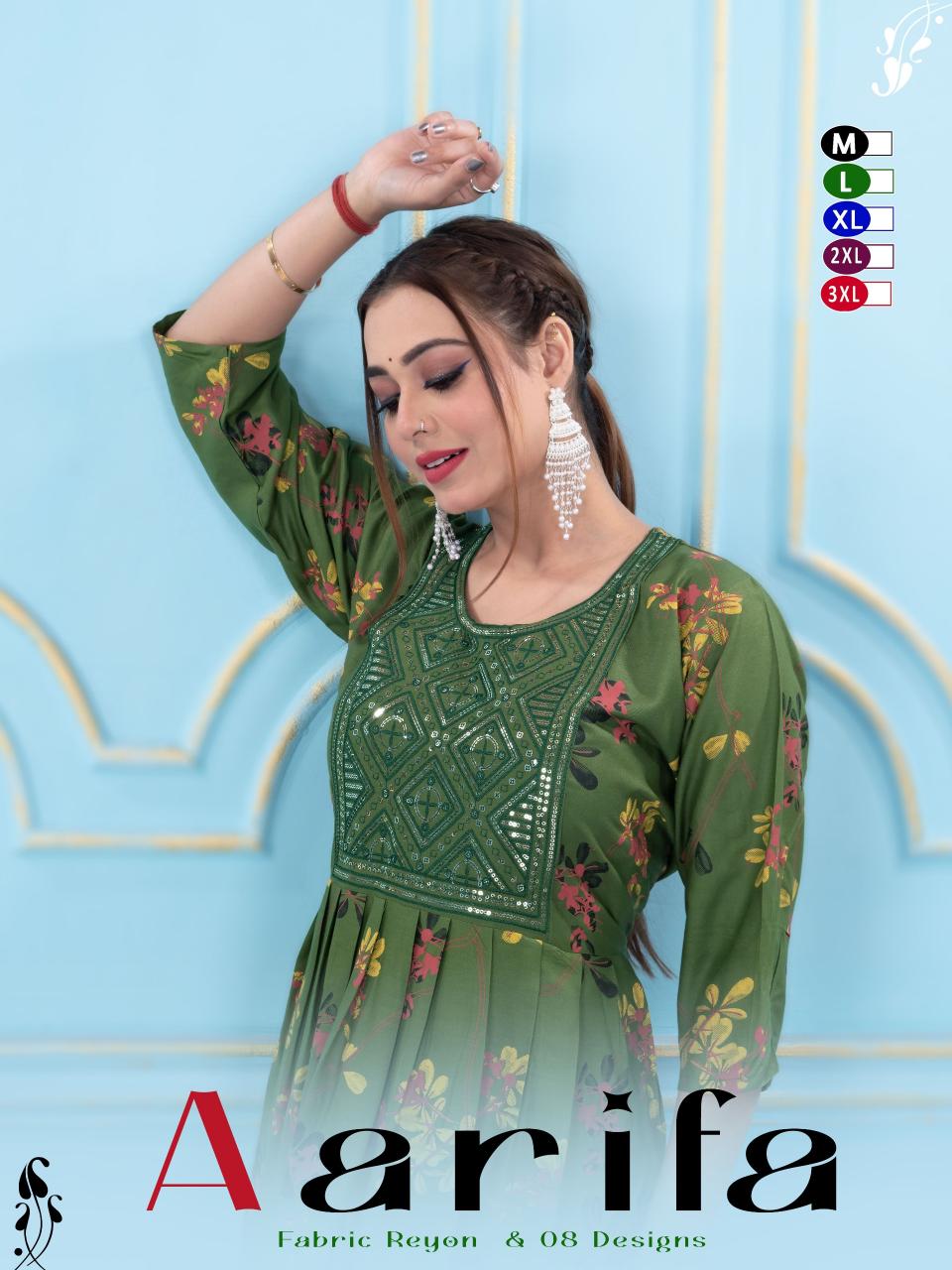 Beauty Queen Aarifa catalog winter kurti wholesale