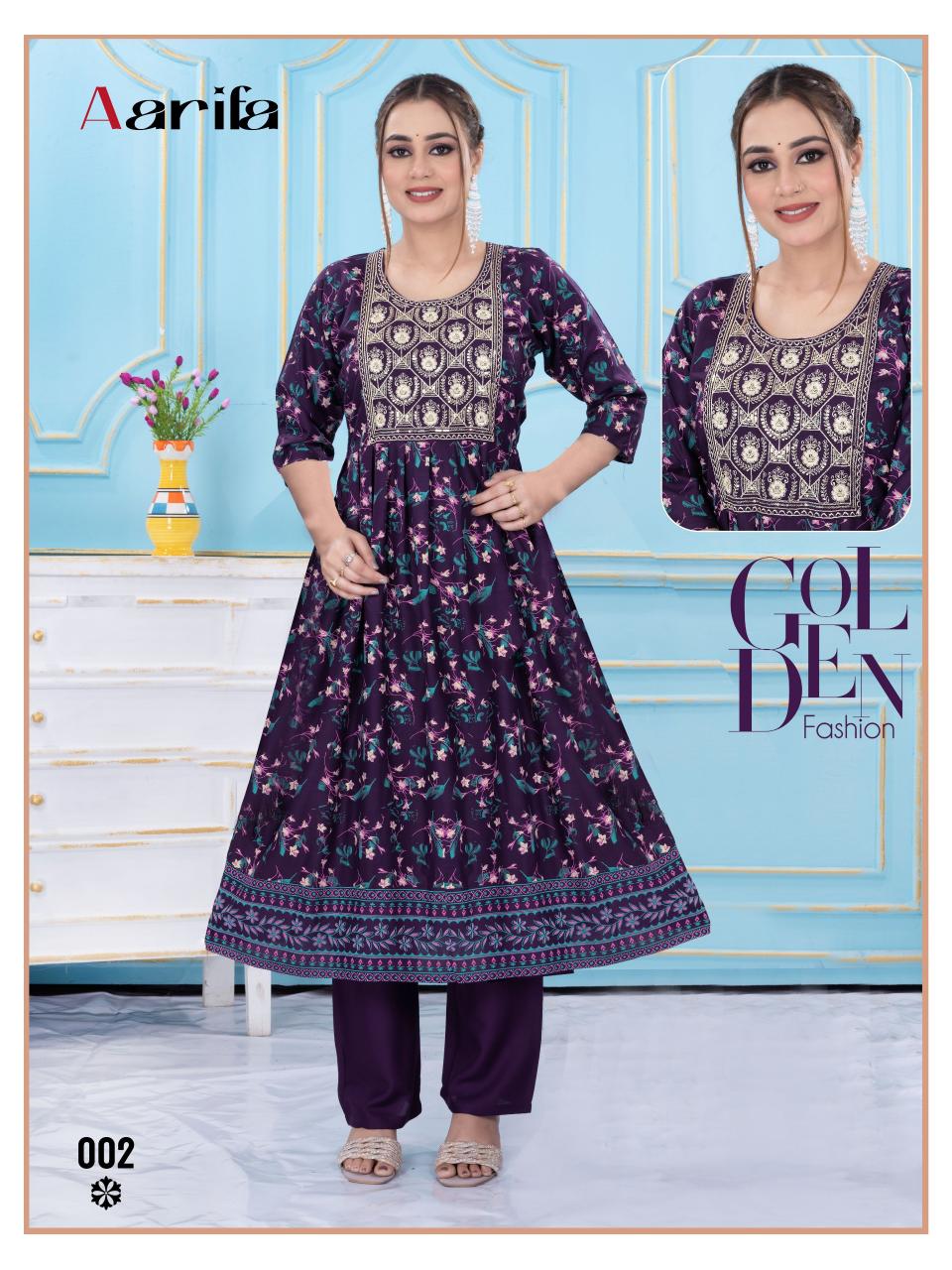 Beauty Queen Aarifa catalog winter kurti wholesale