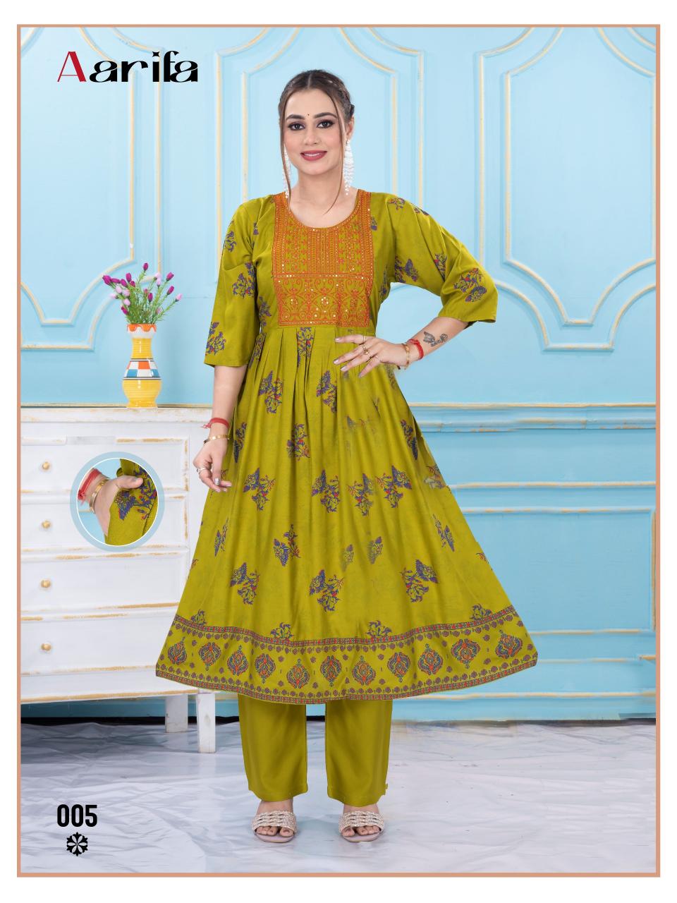Beauty Queen Aarifa catalog winter kurti wholesale