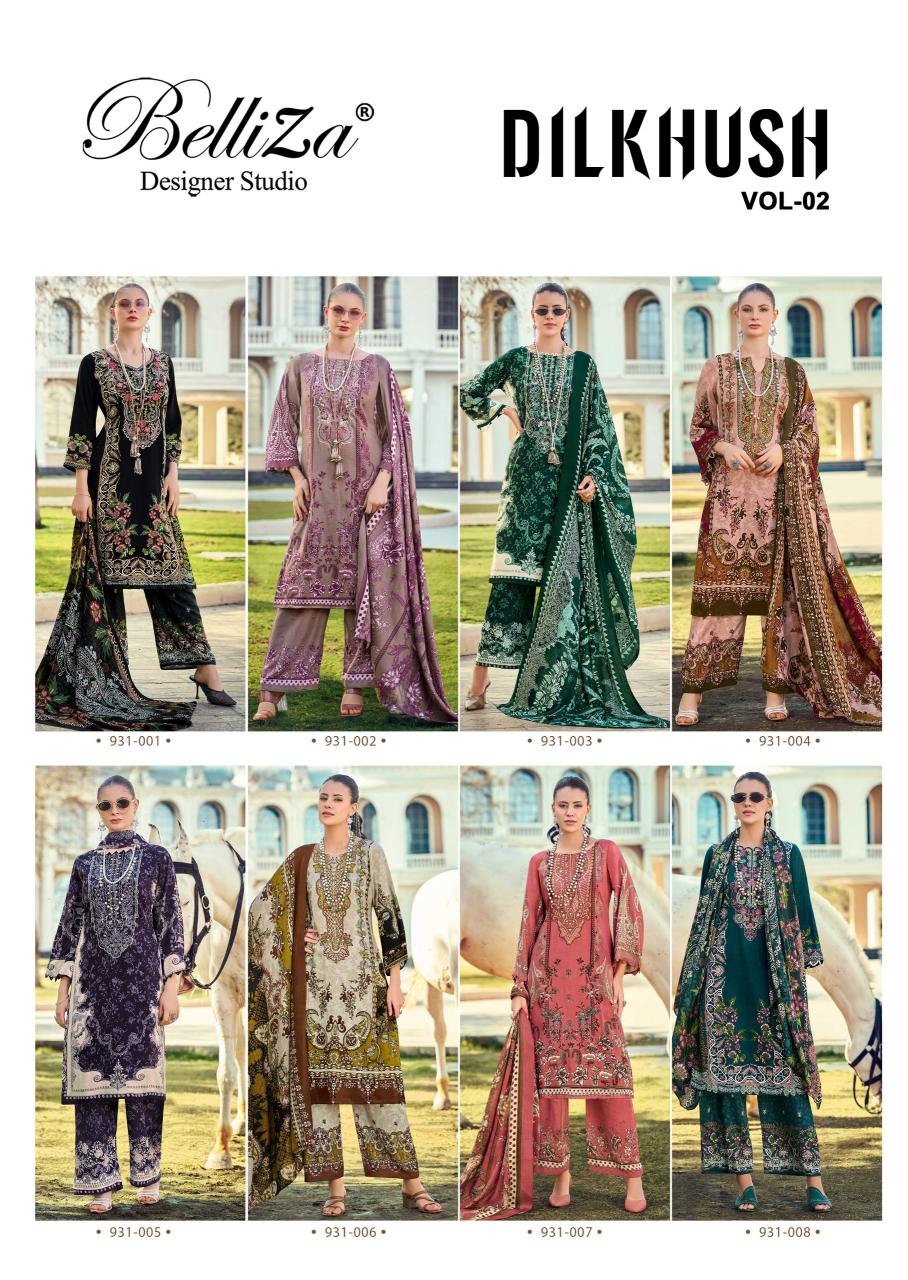 BelliZa Dilkhush vol 2 catalog wholesale dress material shops in tamil nadu