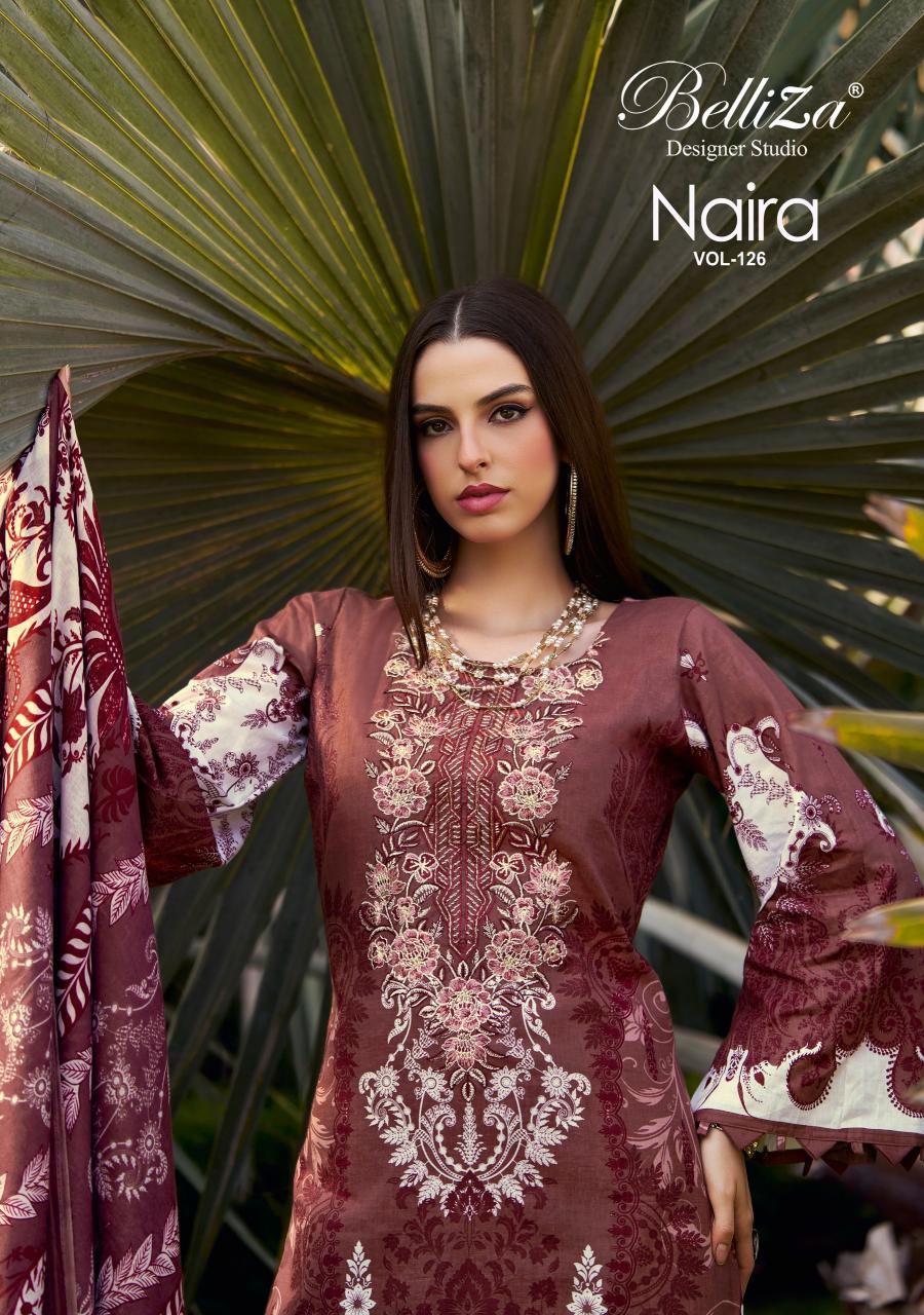 Belliza Naira Vol 126 catalog wholesale dress material shops near me