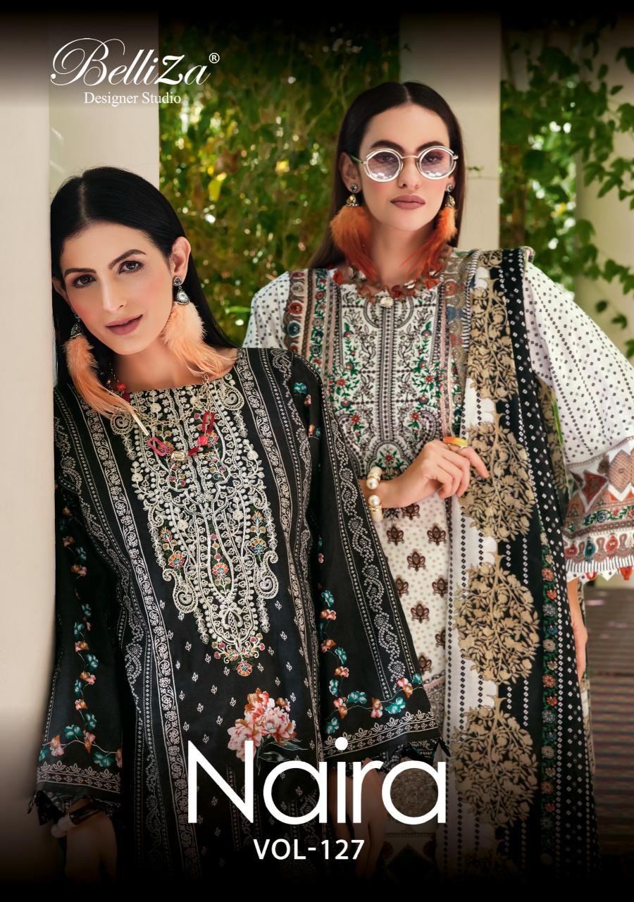Belliza Naira Vol 127 catalog wholesale dress material