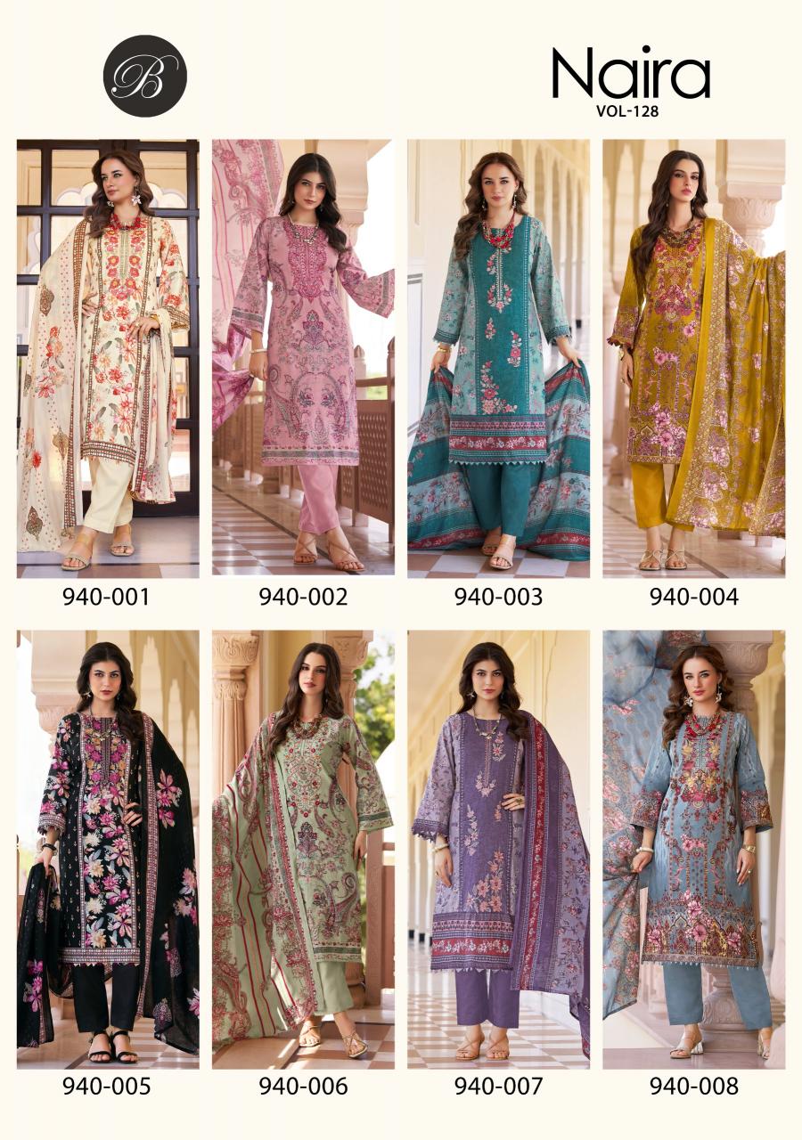 Belliza Naira Vol 128 catalog wholesale dress material market in gujarat