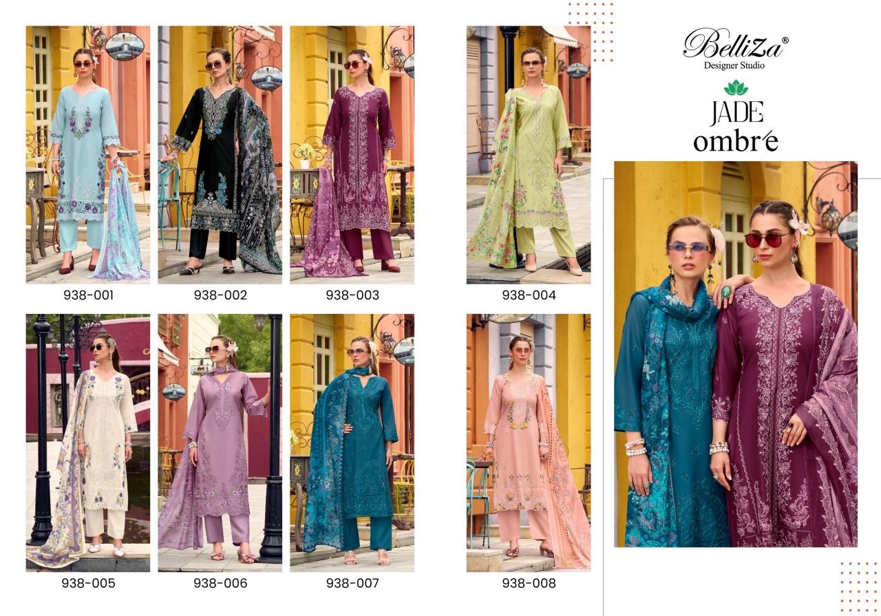 Belliza Ombre catalog wholesale dress materials in sowcarpet