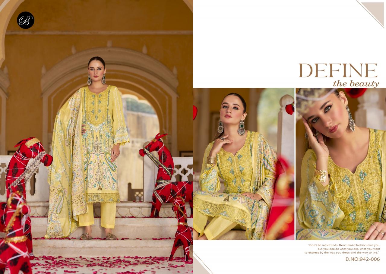 BelliZa Shahiba catalog dress materials wholesale shop in mangalagiriu