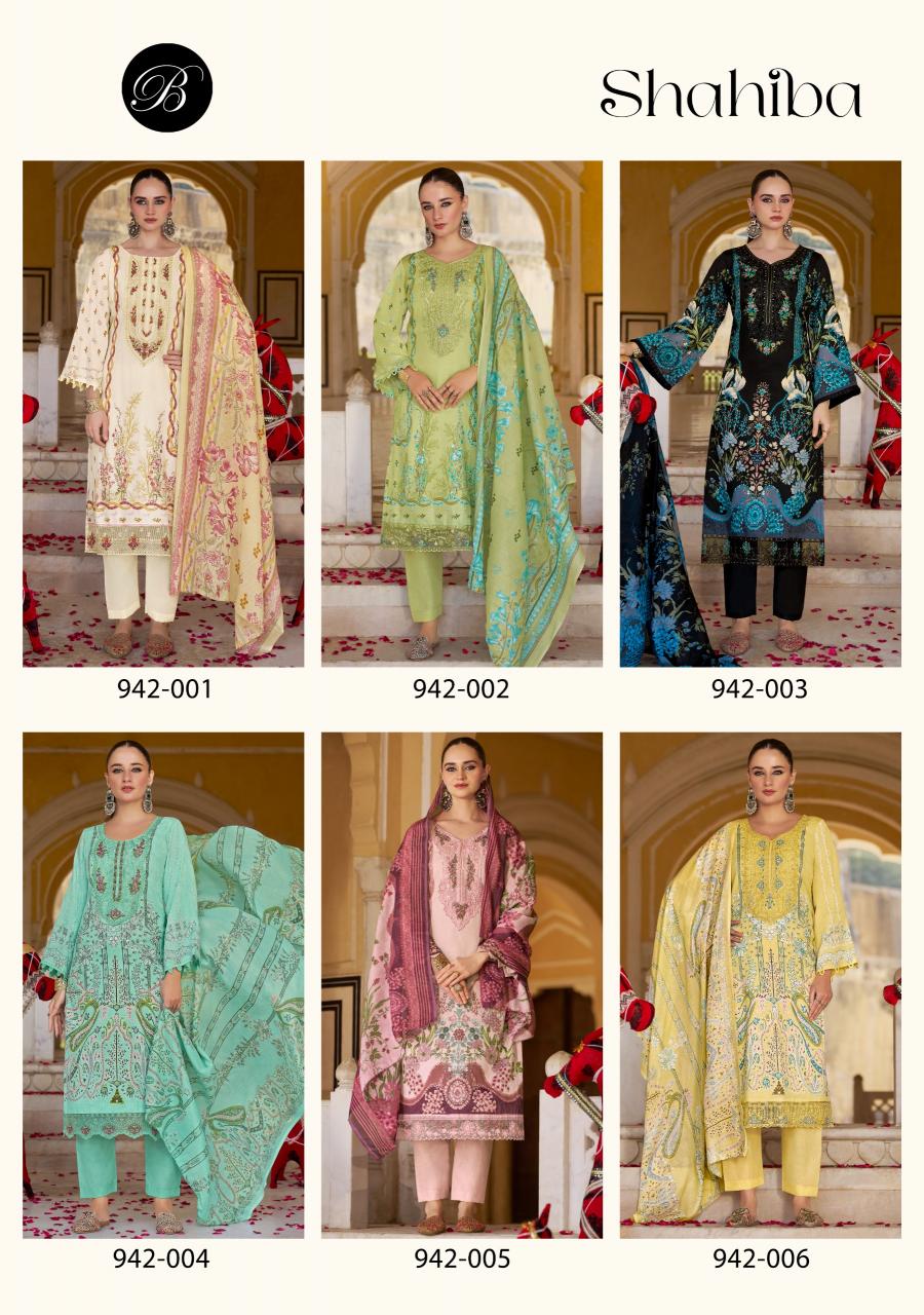 BelliZa Shahiba catalog dress materials wholesale shop in mangalagiriu