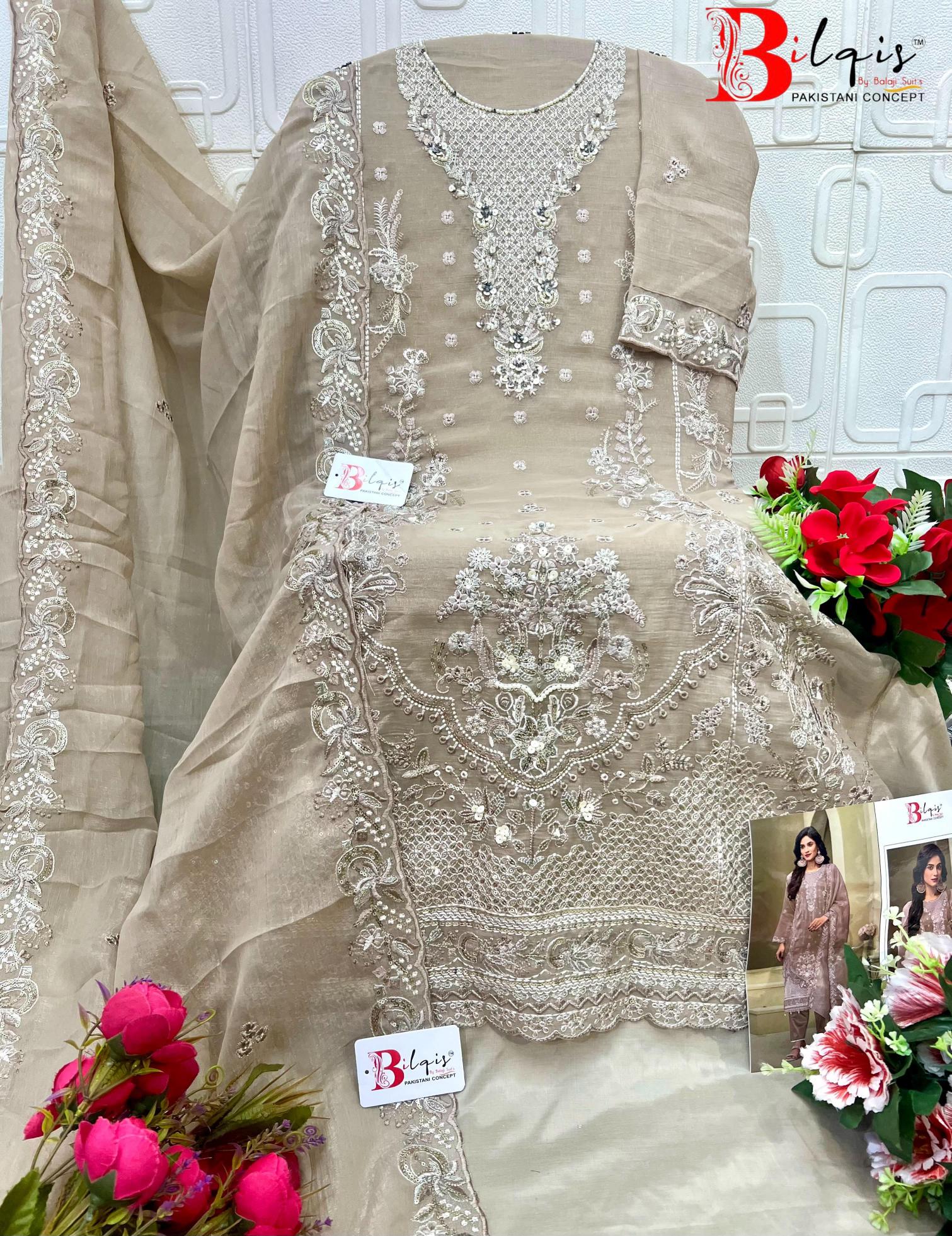 Bilqis B 230 catalog desginer pakistsni suits