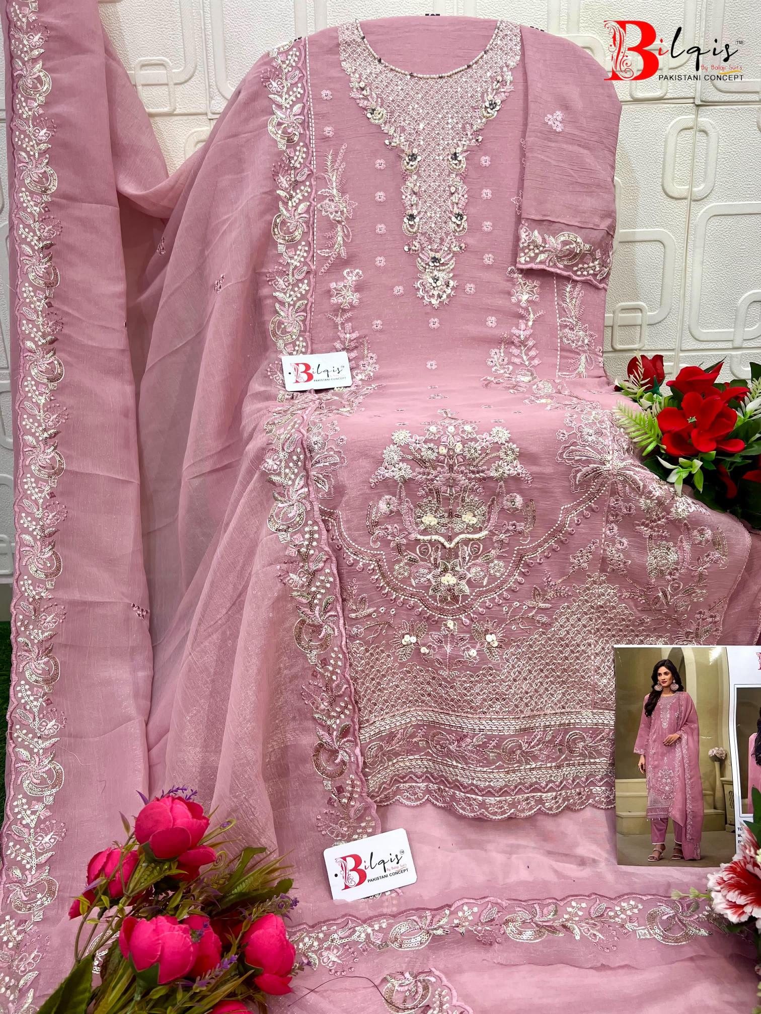Bilqis B 230 catalog desginer pakistsni suits