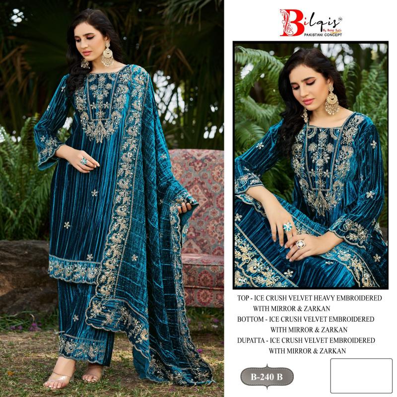 Bilqis B 240 catalog pakistani suits wholesale in india