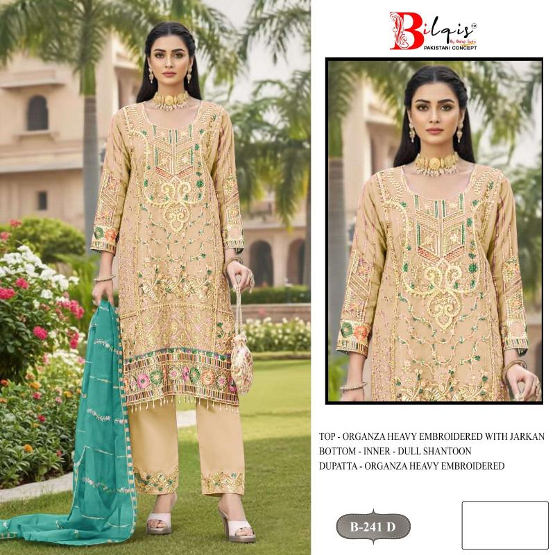 Bilqis B 241 catalog pakistani copy suits
