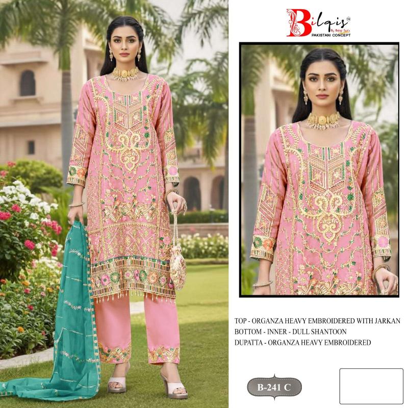 Bilqis B 241 catalog pakistani copy suits