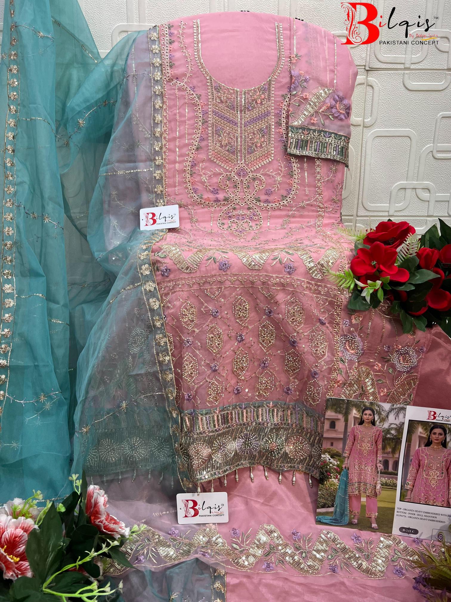 Bilqis B 241 catalog pakistani copy suits