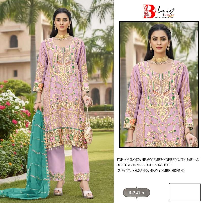 Bilqis B 241 catalog pakistani copy suits