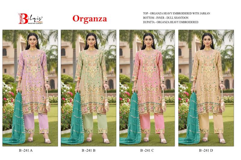 Bilqis B 241 catalog pakistani copy suits