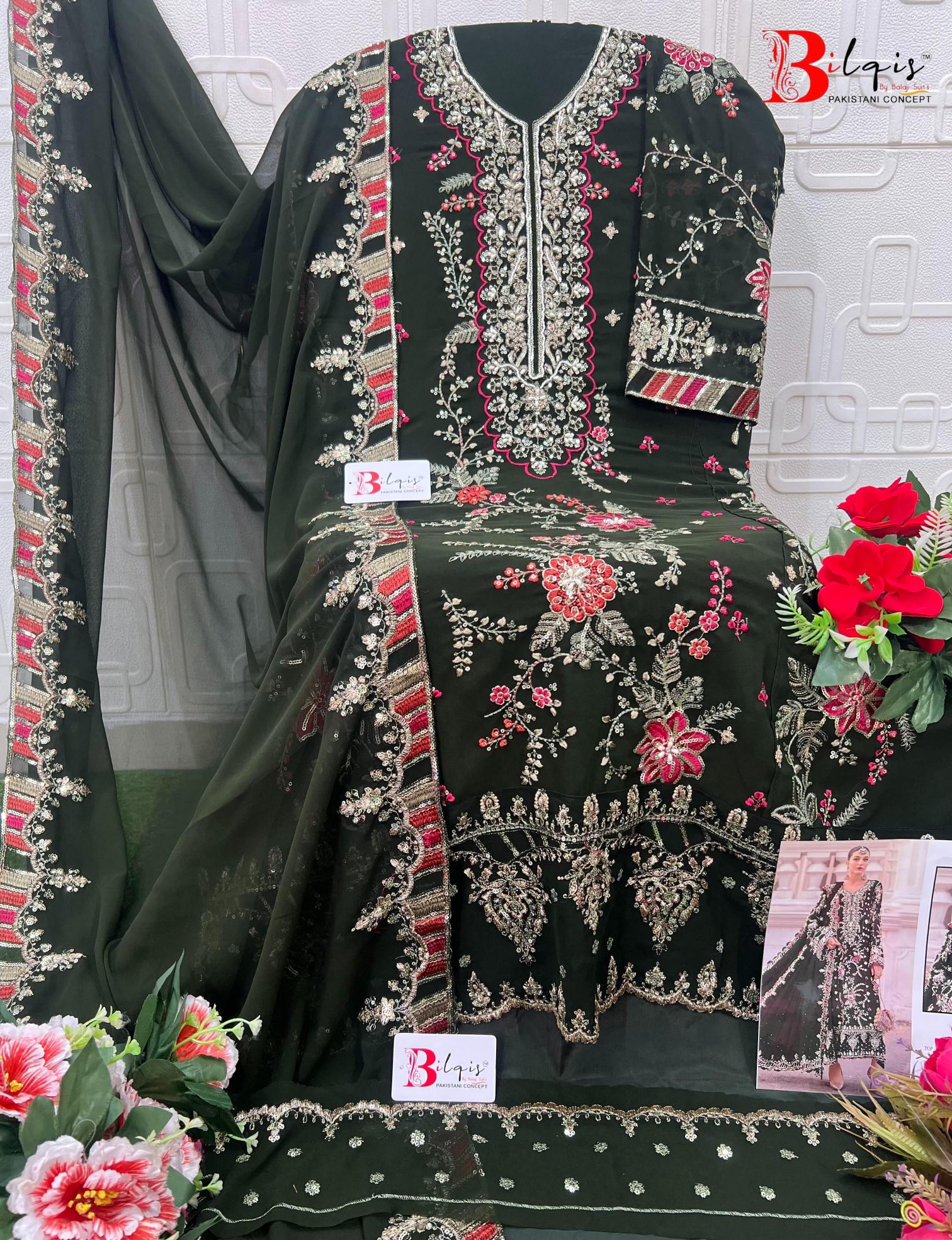 Bilqis B 243 catalog pakistani copy suits
