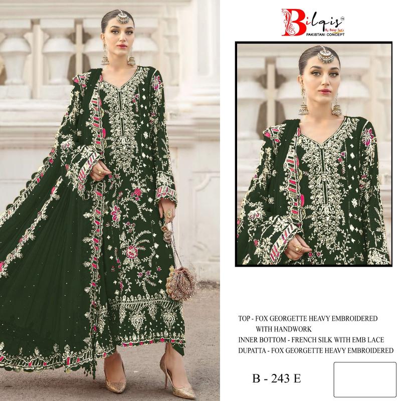 Bilqis B 243 catalog pakistani copy suits