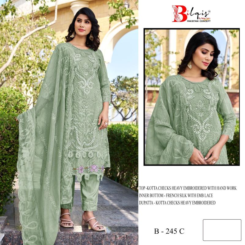 Bilqis B 245 A To D catalog pakistani suits in chennai
