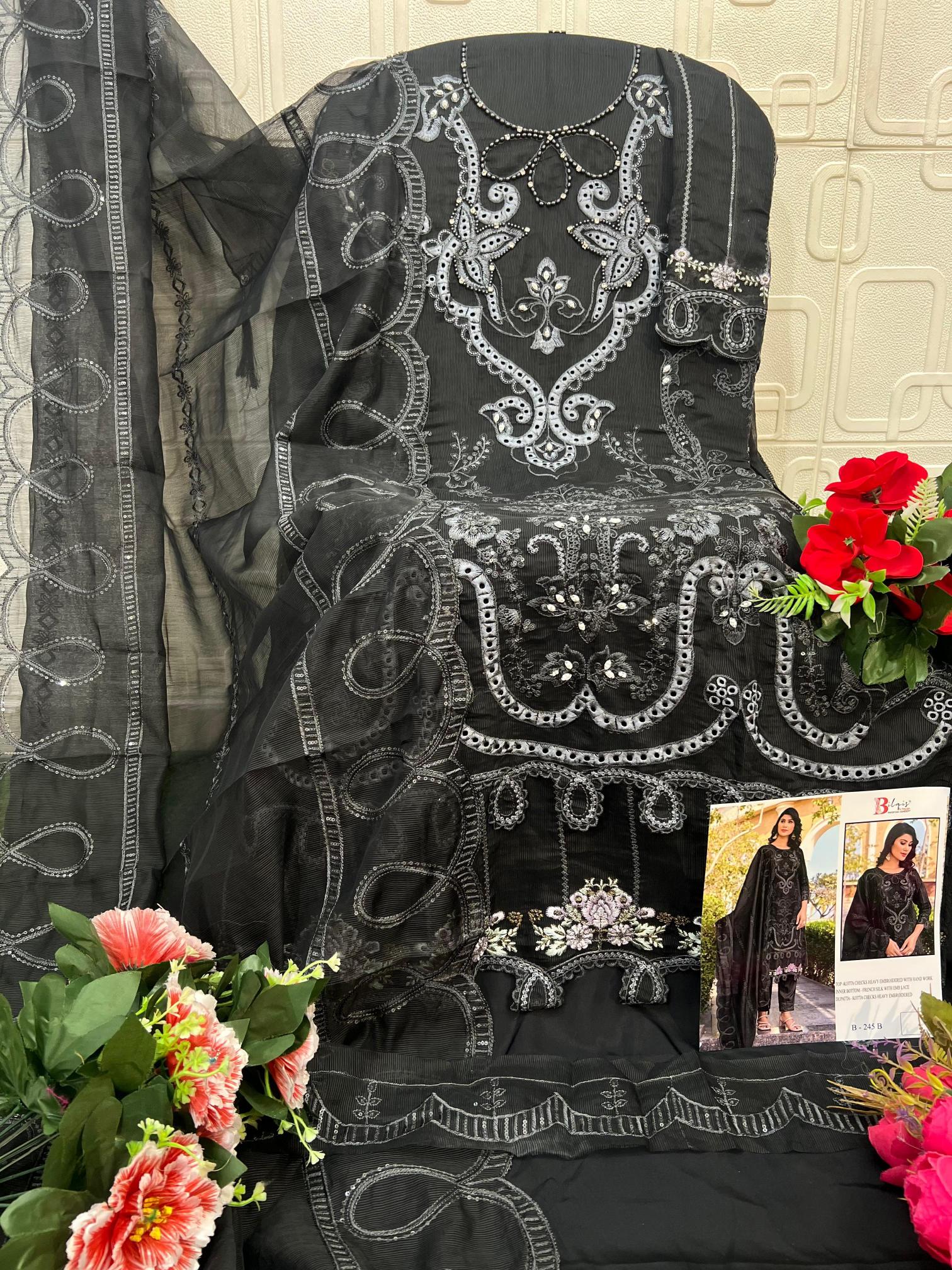 Bilqis B 245 A To D catalog pakistani suits in chennai