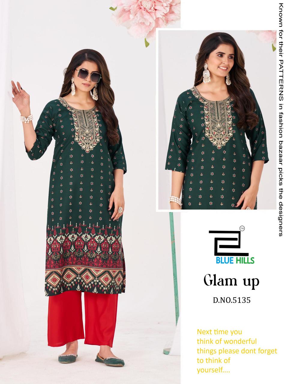 Blue Hills Glam up catalog new branded kurtis catalog wholesale