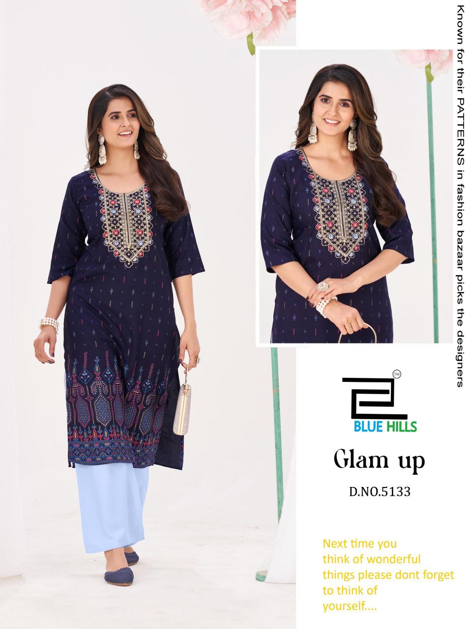 Blue Hills Glam up catalog new branded kurtis catalog wholesale