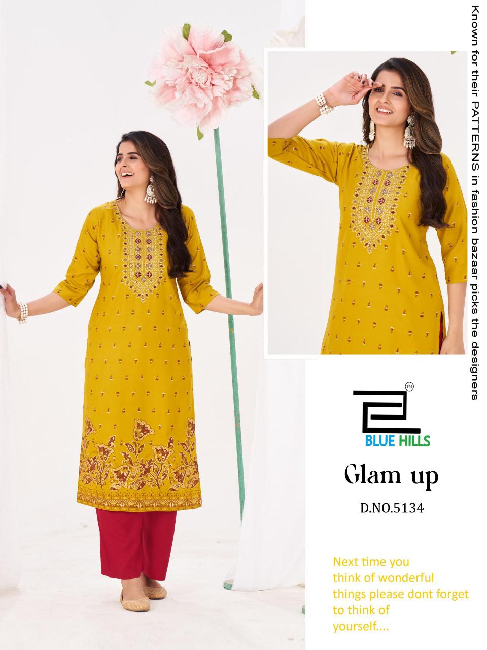 Blue Hills Glam up catalog new branded kurtis catalog wholesale