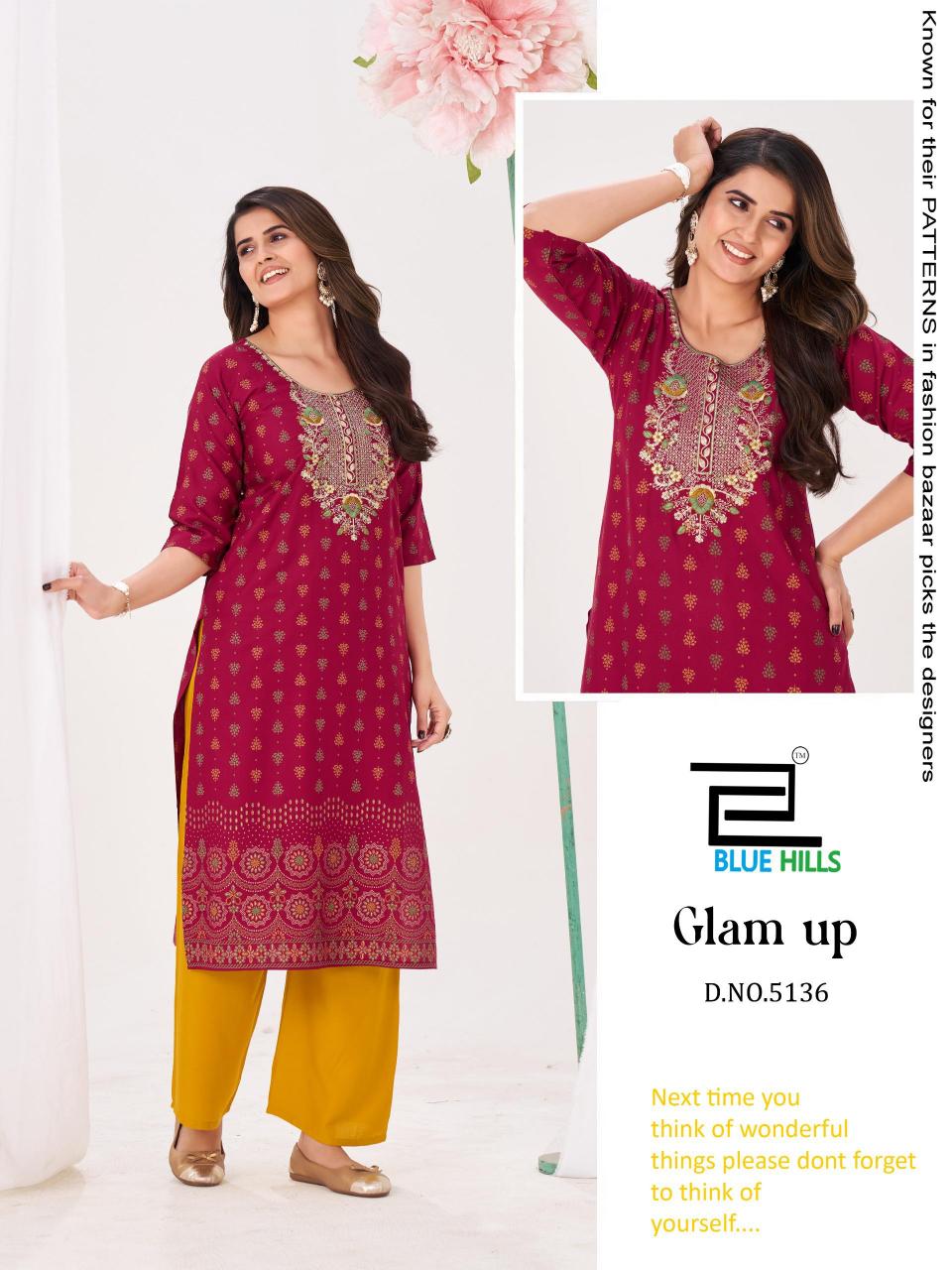 Blue Hills Glam up catalog new branded kurtis catalog wholesale