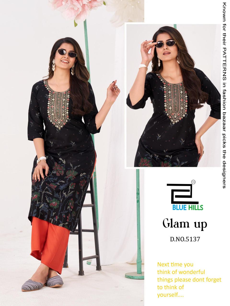 Blue Hills Glam up catalog new branded kurtis catalog wholesale