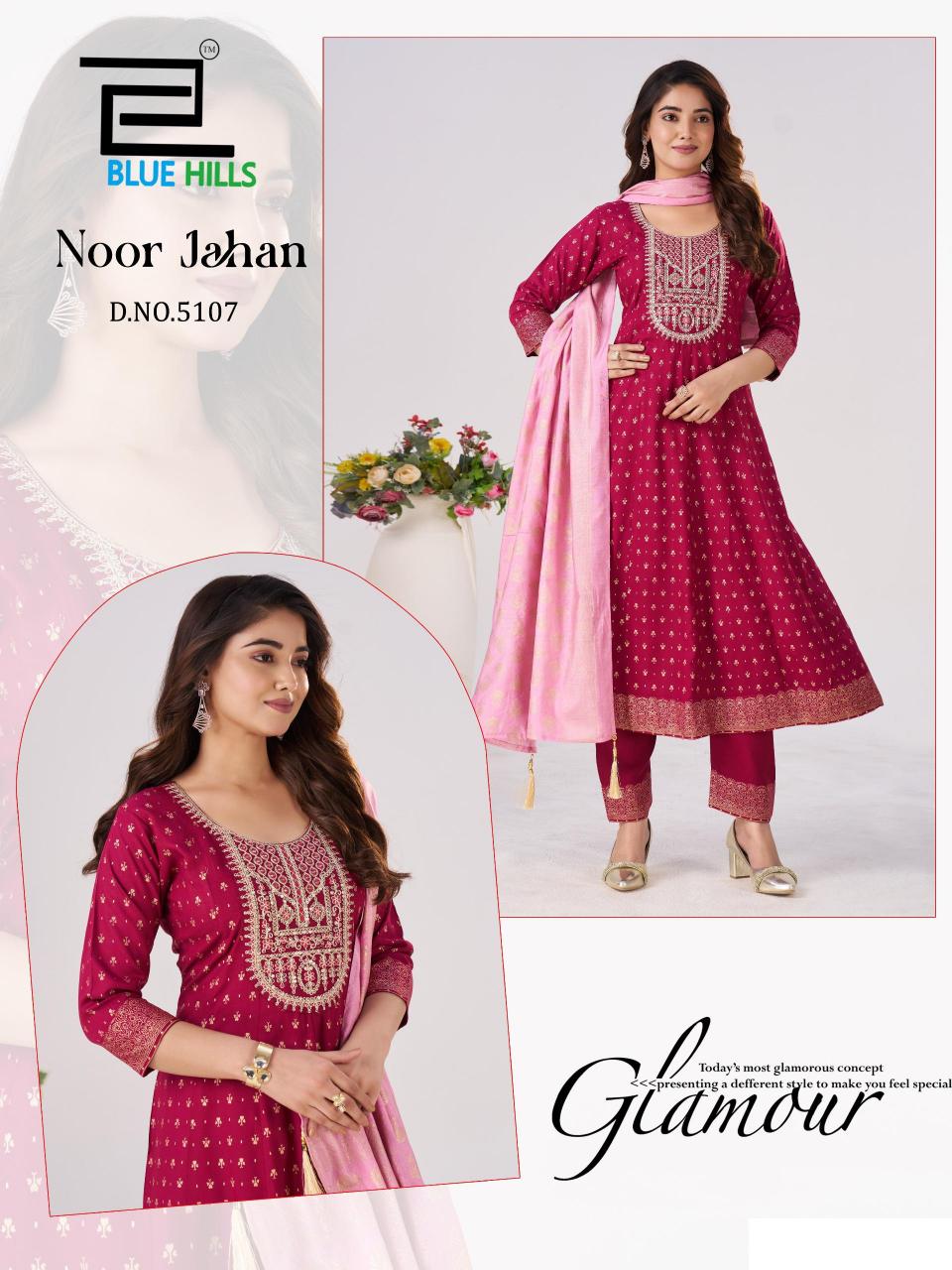 Blue hIlls Noor Jahan catalog wholesale kurti bazar
