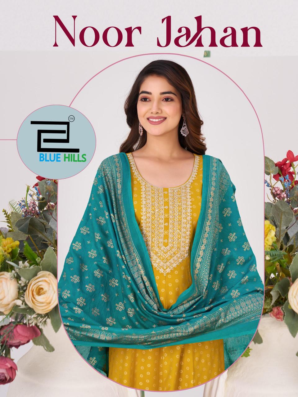 Blue hIlls Noor Jahan catalog wholesale kurti bazar