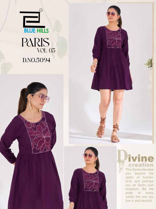 Blue Hills Paris vol 3 catalog rayon kurtis
