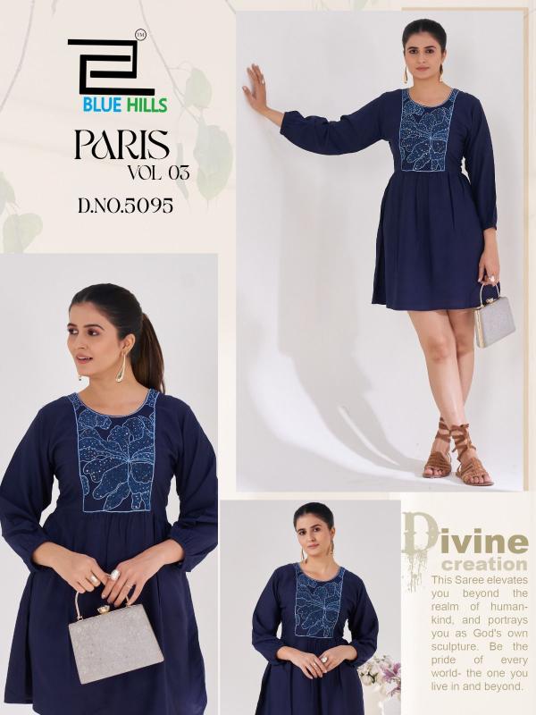 Blue Hills Paris vol 3 catalog rayon kurtis