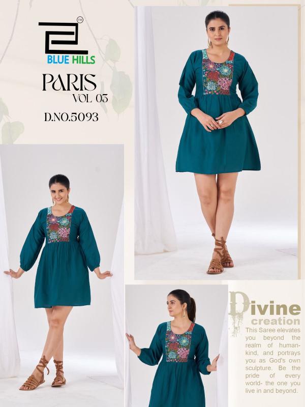 Blue Hills Paris vol 3 catalog rayon kurtis