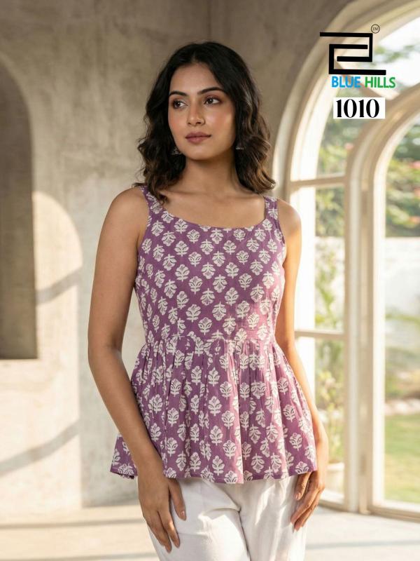 Blue Hills Princess Vol 3 catalog pure cotton top kurtis