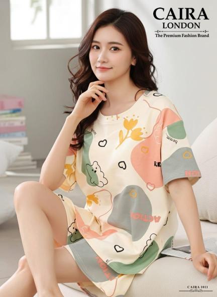CAIRA 1011 , 1012 catalog Korean Style Night Suit With Pocket