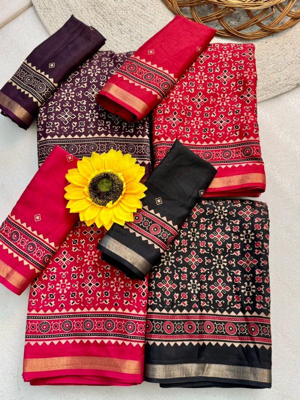 Dazira Ajrakh vol 1 catalog ambika sarees surat address